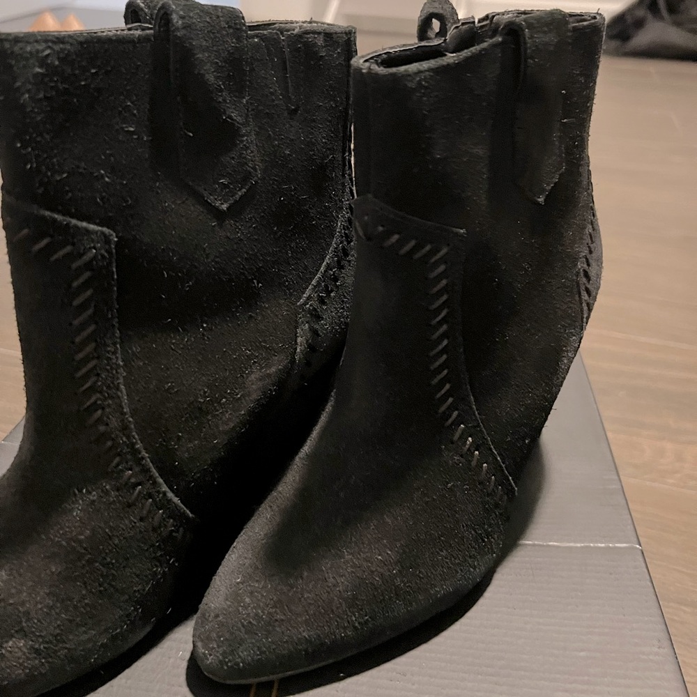 Rebecca Minkoff Suede Bootie Wedges